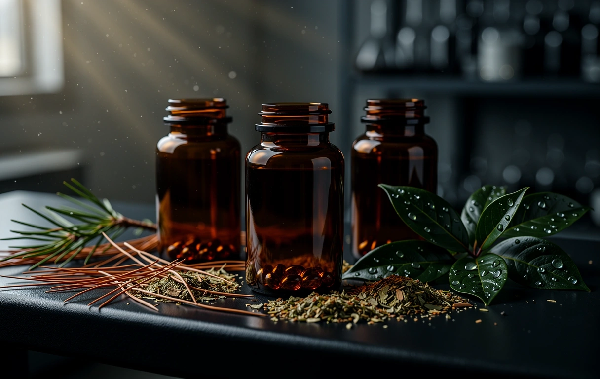 Botanical precision laboratory setting